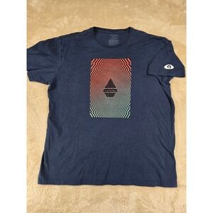 Volcom Mens T Shirt XXL Graphic Print Short Sleeve Crew Neck Blue